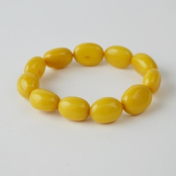 Baltic amber olive beads bracelet